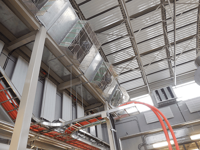 Aerovent Industrial Fan Installation