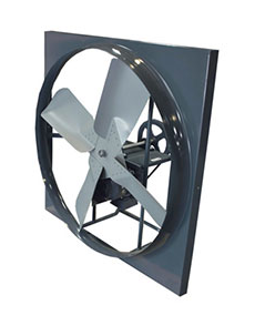 Wall-mounted fan summer ventilation